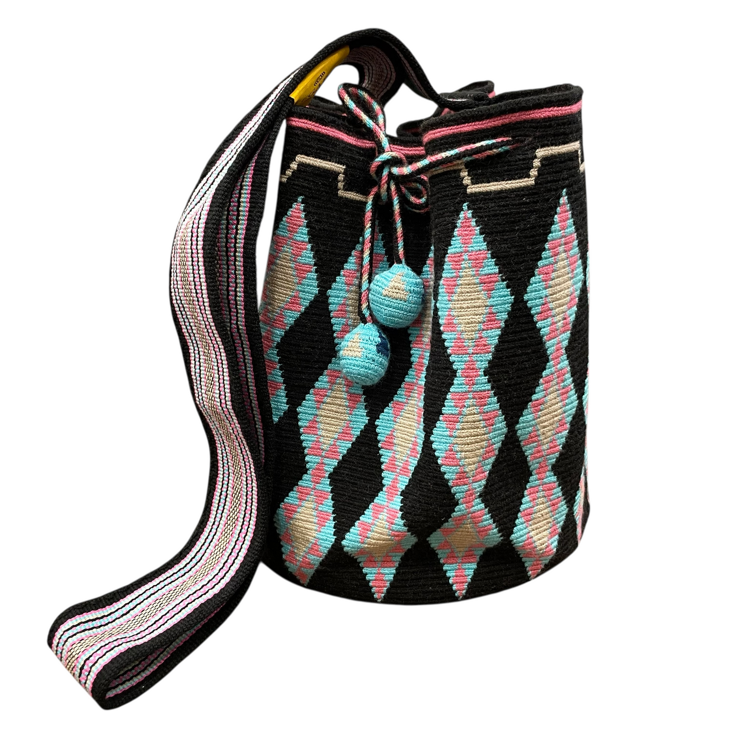 Borsa Artigianale Colombiana Mochila Wayuù - Modello Tradicional Unico e Colorato