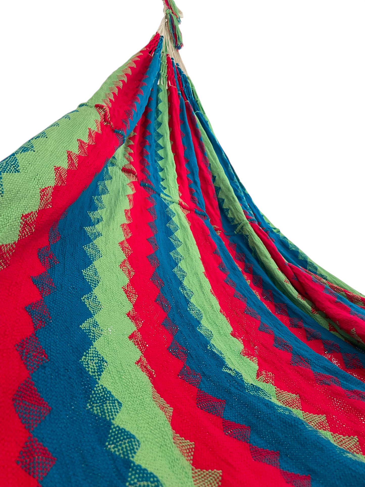 Hamac "Chinchorro" Uni Wayuù, DOP, tissé à la main. Dimensions 3,45 x 2,40 m