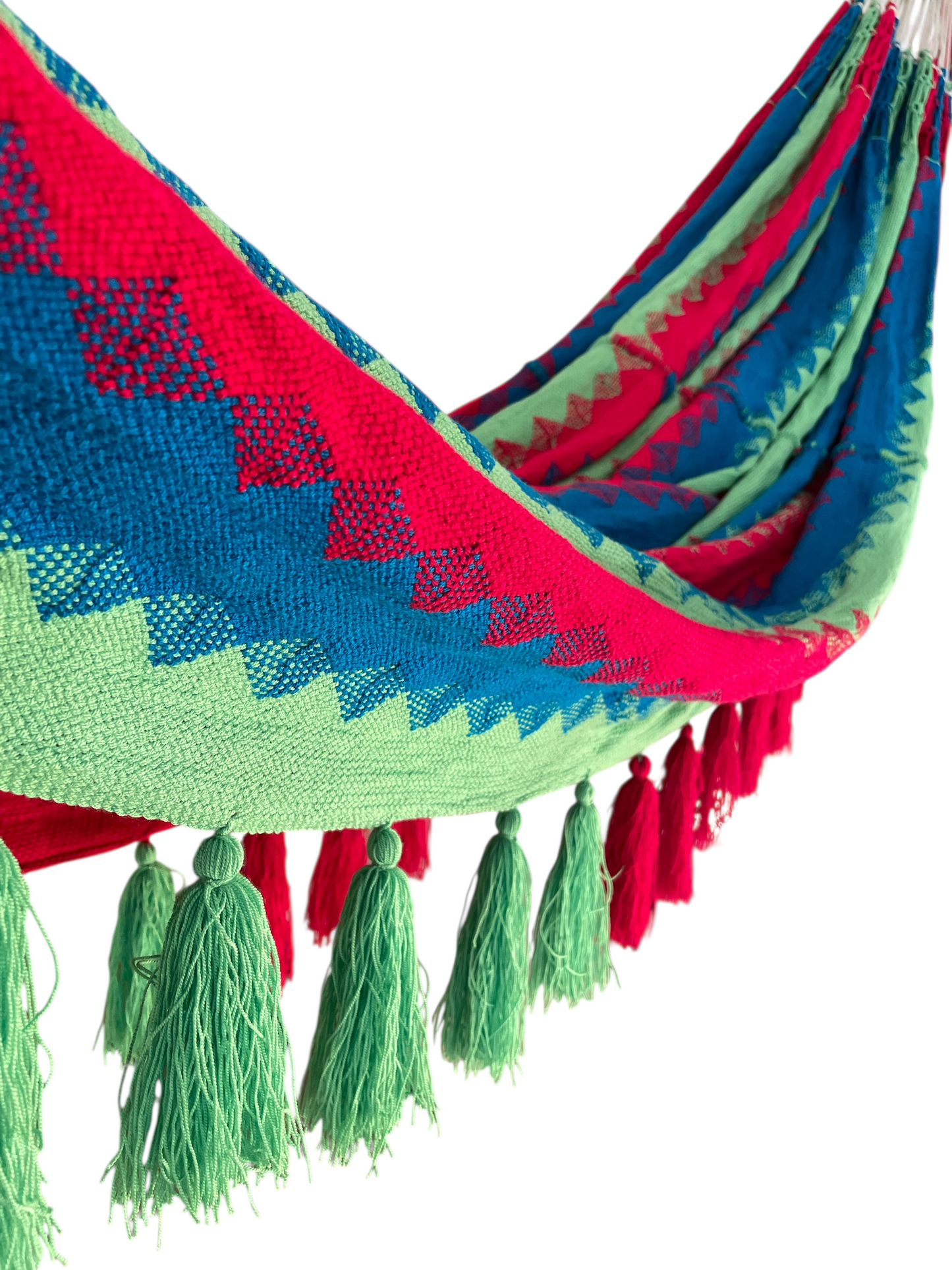Hamac "Chinchorro" Uni Wayuù, DOP, tissé à la main. Dimensions 3,45 x 2,40 m