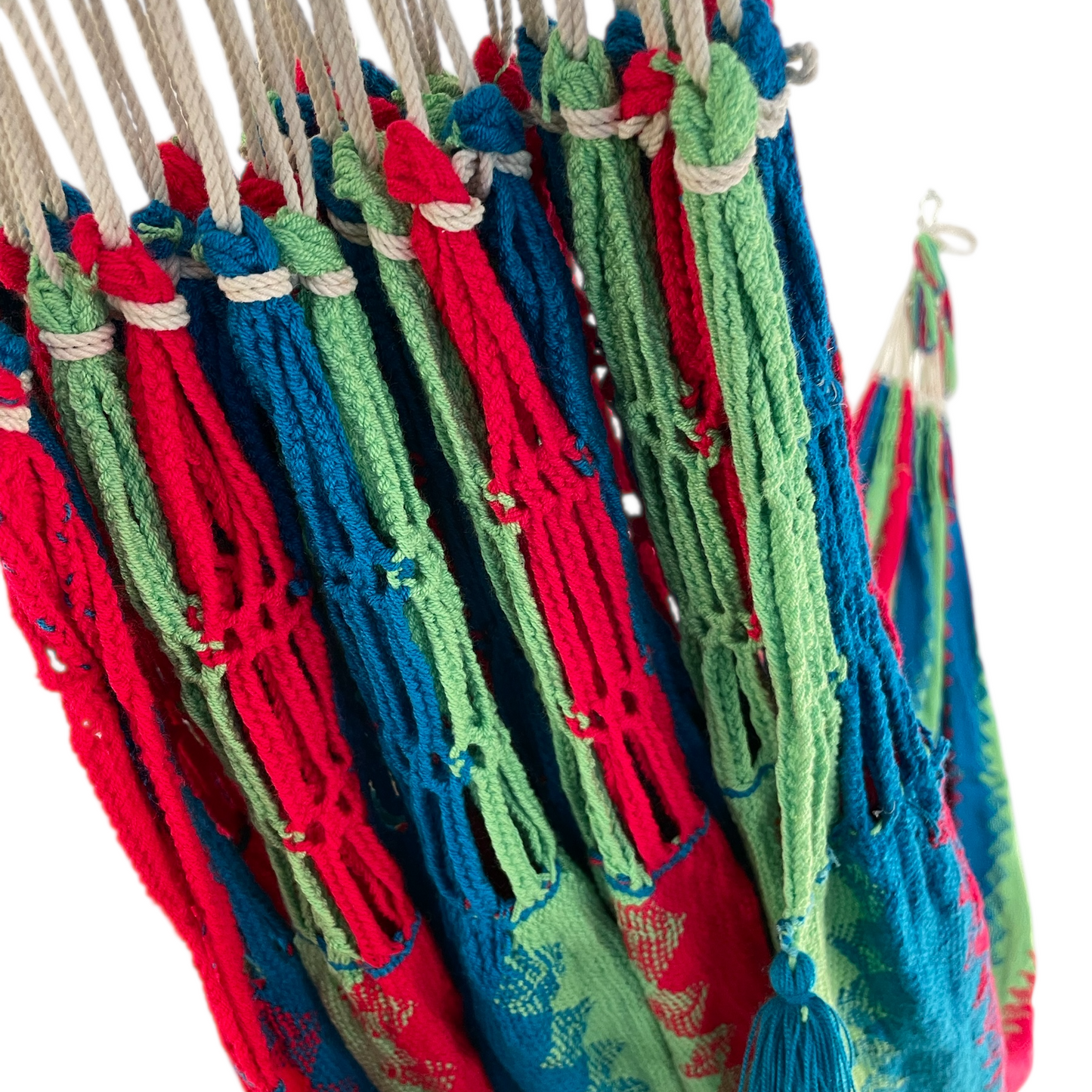 Hamac "Chinchorro" Uni Wayuù, DOP, tissé à la main. Dimensions 3,45 x 2,40 m