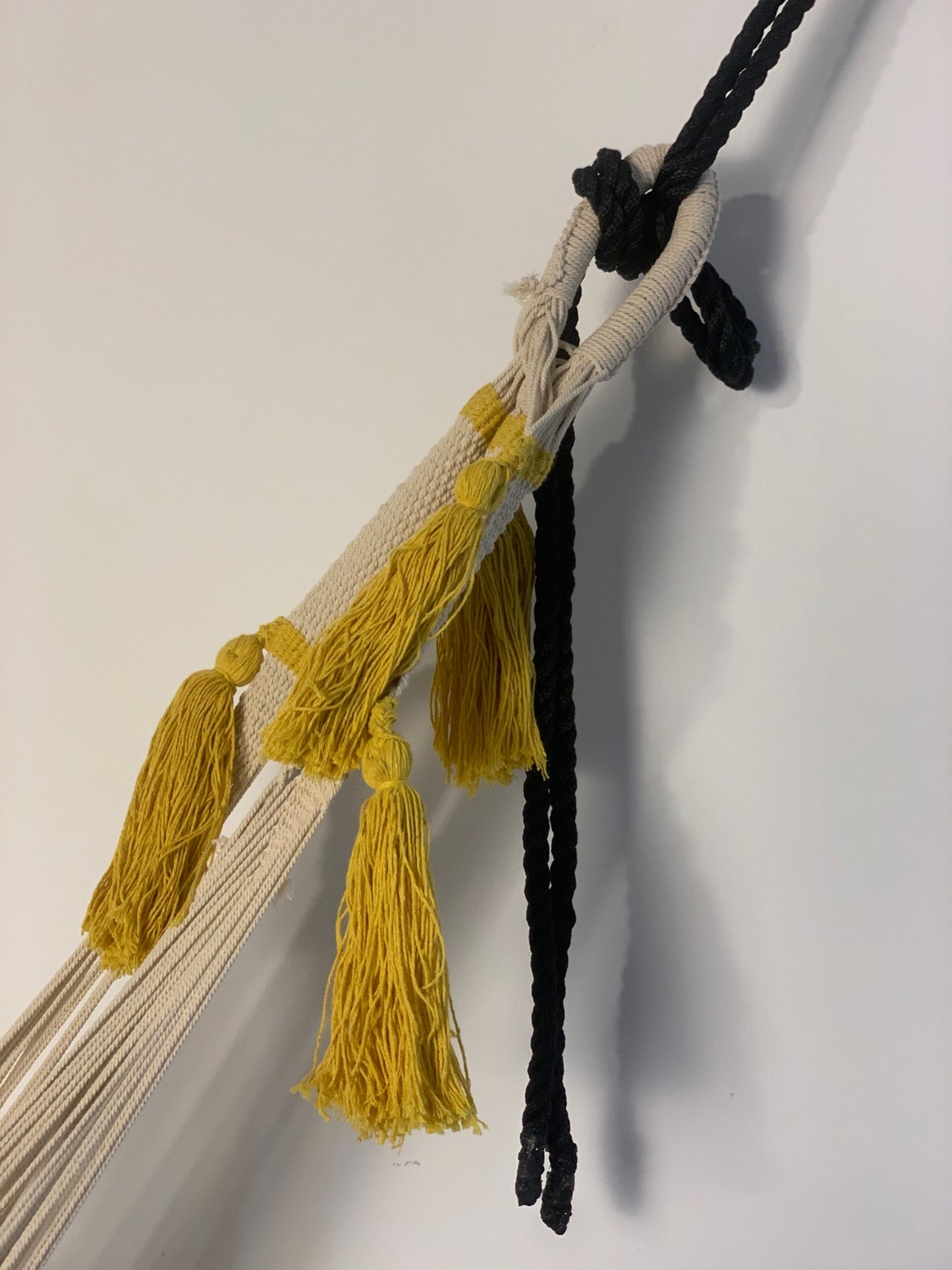Amaca Artigianale "Chinchorro" Gialla - Pezzo Unico Wayuù Deluxe