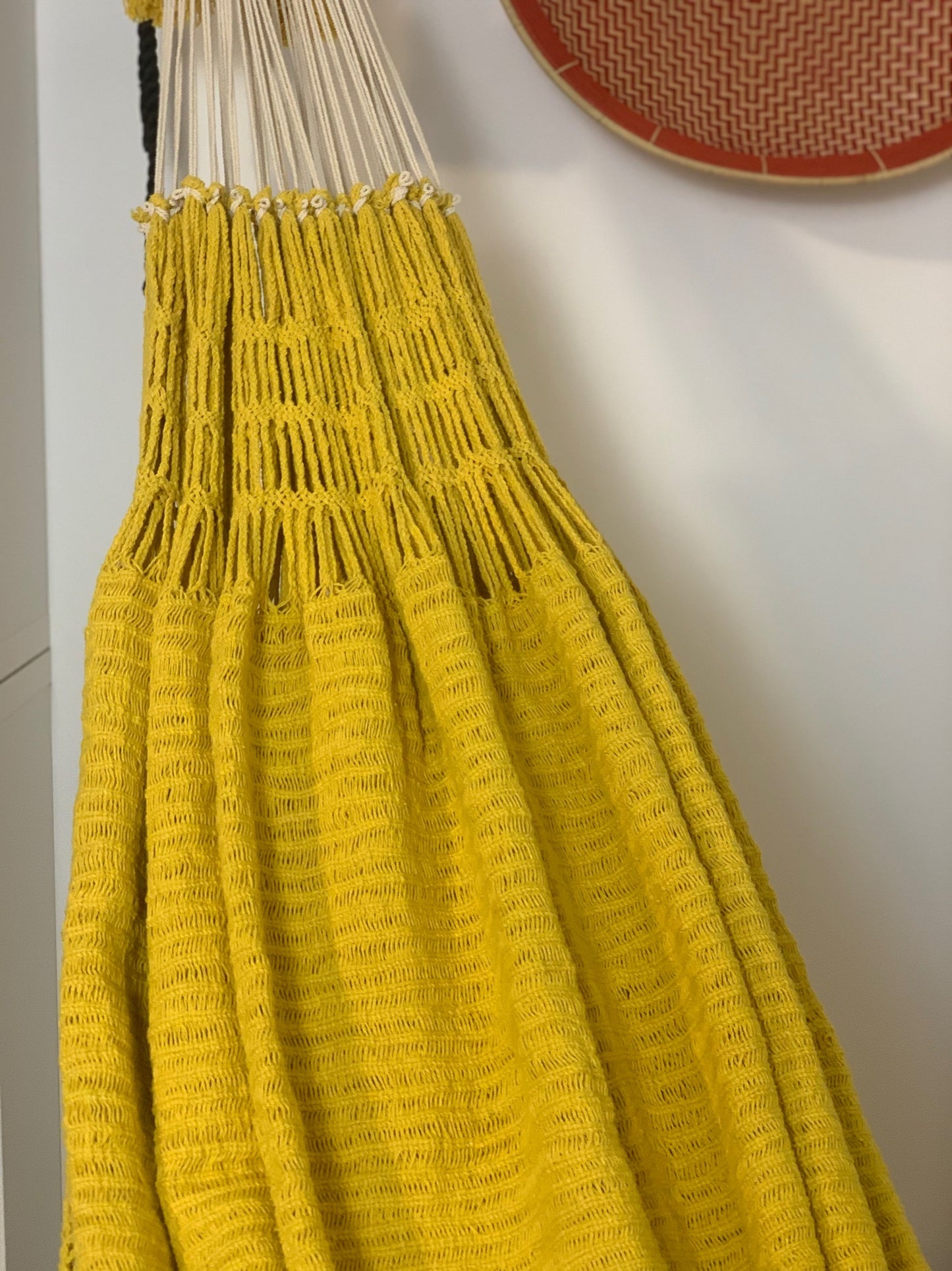 Amaca Artigianale "Chinchorro" Gialla - Pezzo Unico Wayuù Deluxe