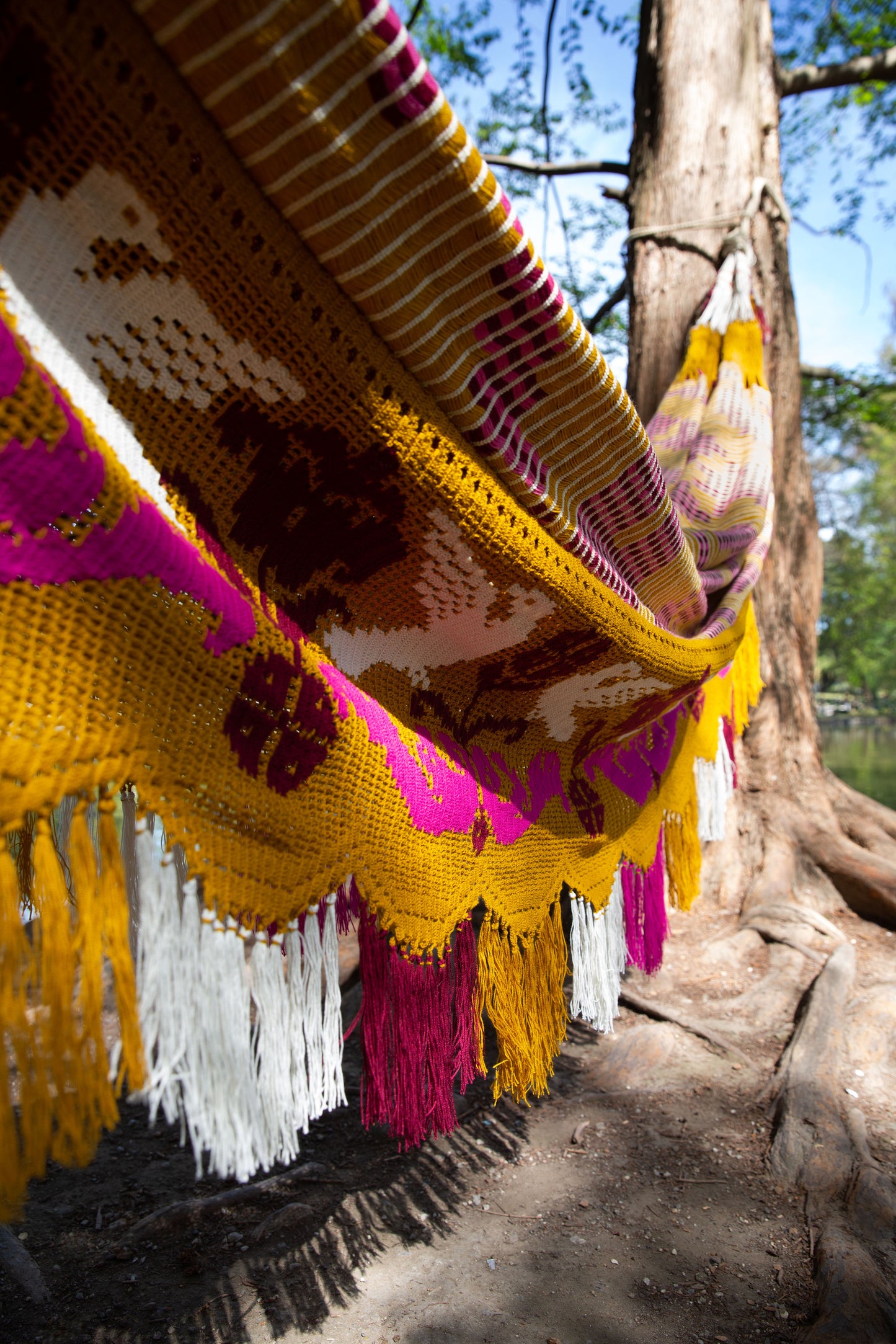 "CHINCHORRO" Wayuù Deluxe, D.O.P, Senape, MISURA 3,60 x 2,20 m