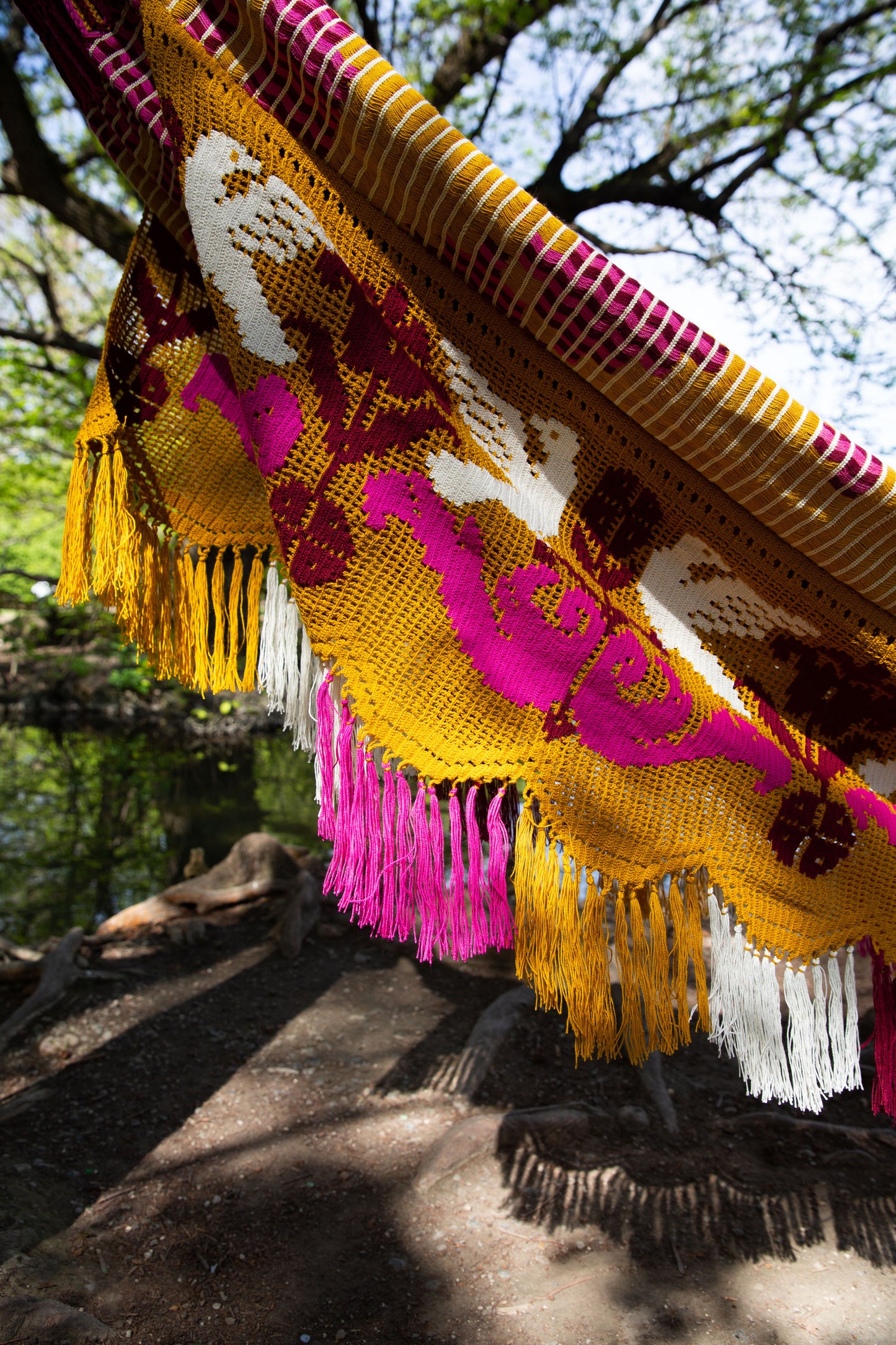 "CHINCHORRO" Wayuù Deluxe, D.O.P, Senape, MISURA 3,60 x 2,20 m