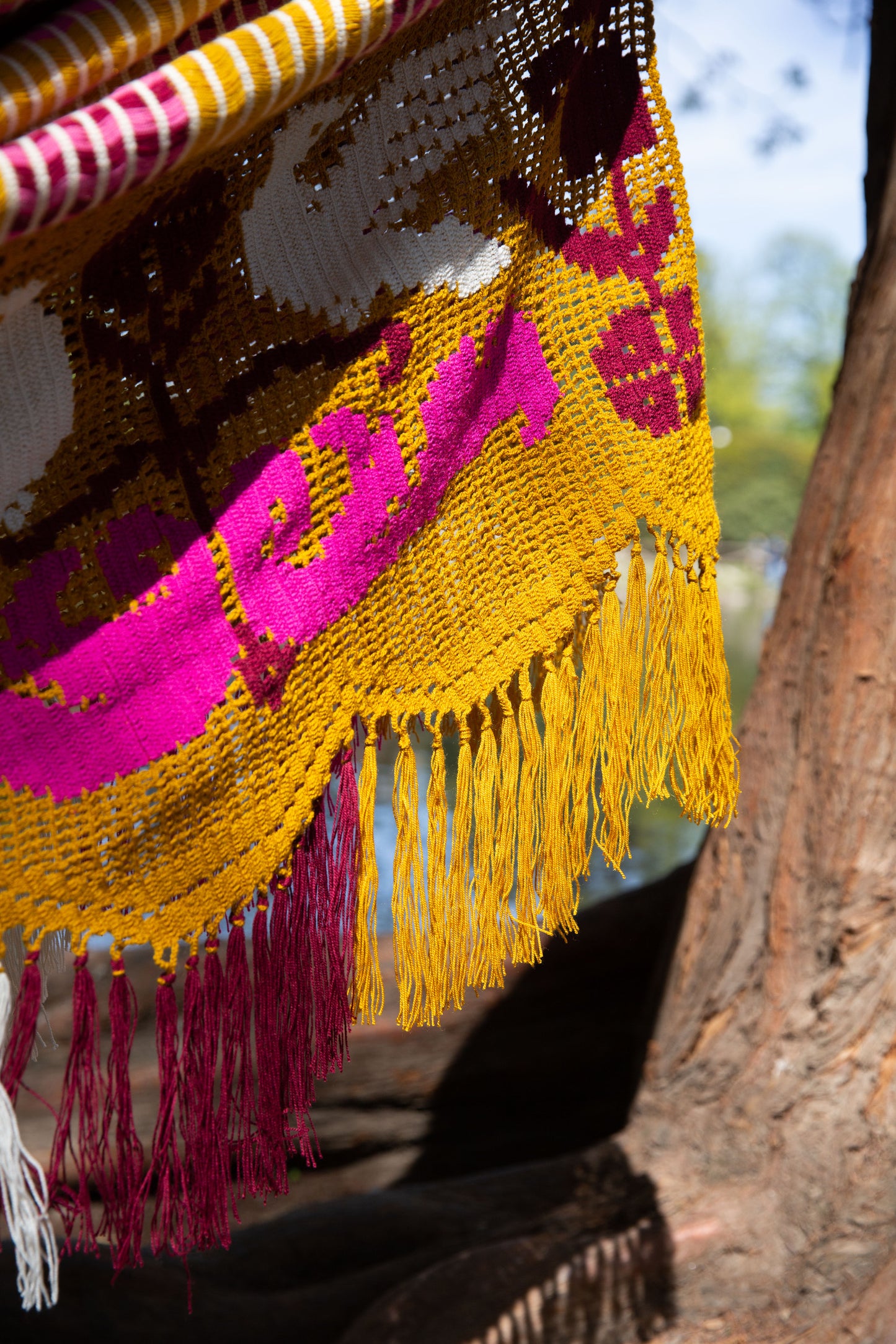 "CHINCHORRO" Wayuù Deluxe, D.O.P, Senape, MISURA 3,60 x 2,20 m