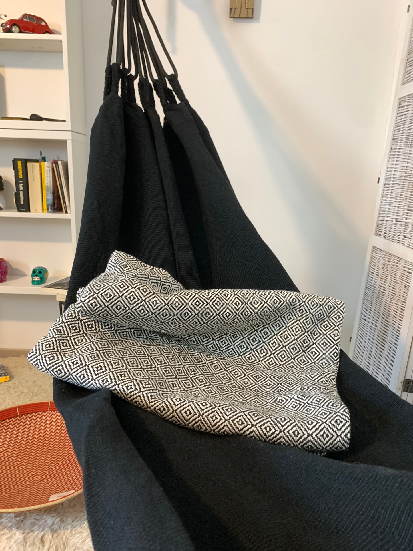 "Hamaca Nudos y Borlas", Nera, Misura 3,60 x 1,60 m