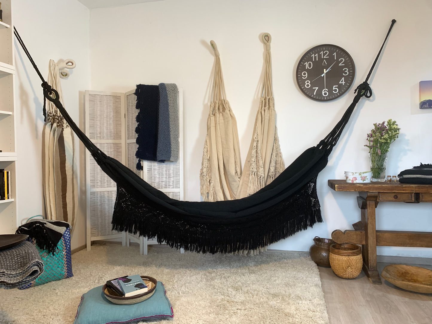 "HAMACA CROCHET", Nera, Bogotá, Misura 3,60 x 1,60