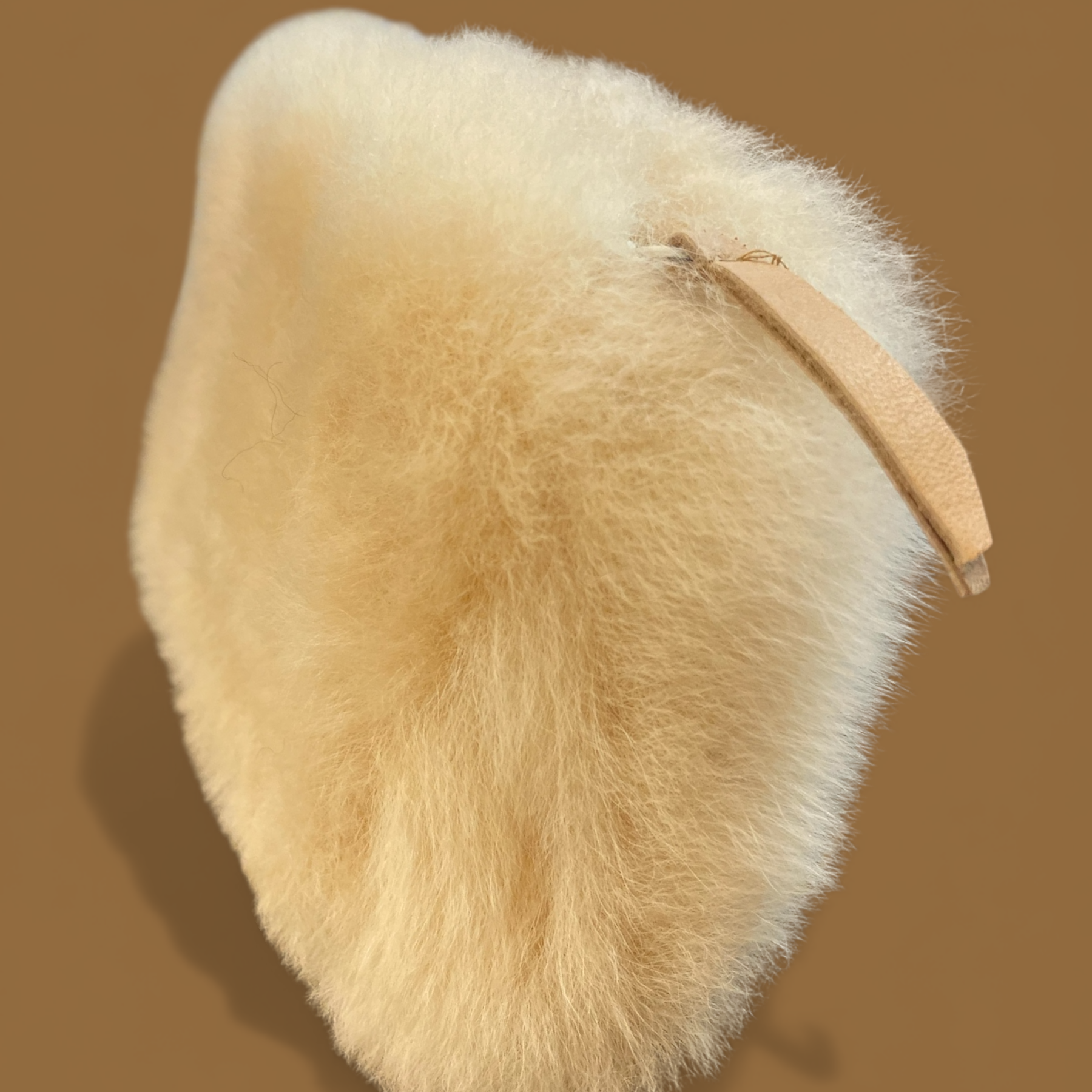 borsa pochette chic alpaca naturale