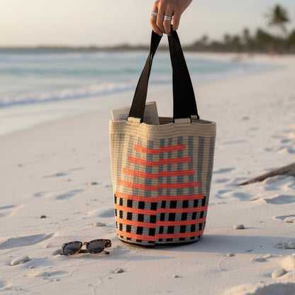 Borsa mare tessuta a mano Wayuù colombia ampia capacità 