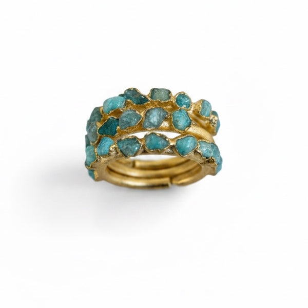 Anello Eloise Pietre Smeraldi di Colombia