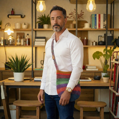 Mochila Pescador Wayuù - Borsa Artigianale a Tracolla Colombiana