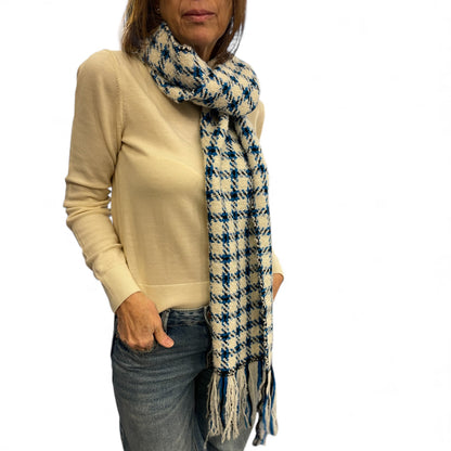 Hand-Woven Peruvian Alpaca Scarf - Natural Luxury