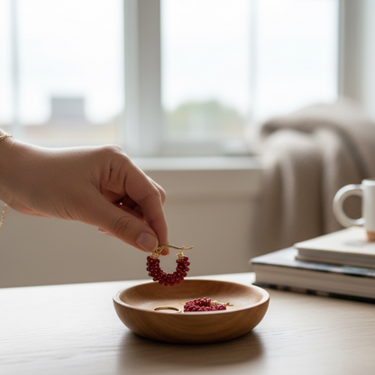 Coppia orecchini Candonguita artigianali fatti a mano da Marta Romero - gioielli colombiani