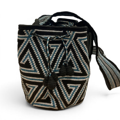 Wayuu Chiquita Colombian Mochila Bag, Authentic and Handwoven by Wayuu women.