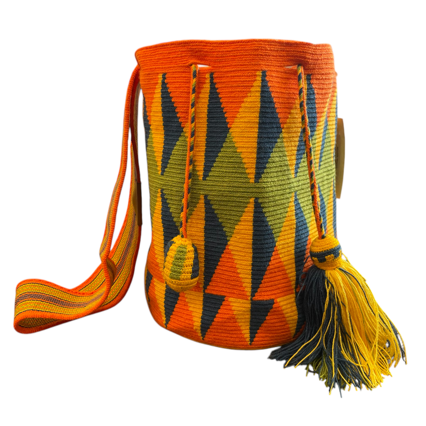 Borsa Artigianale Colombiana Mochila Wayuù - Modello Tradicional Unico e Colorato