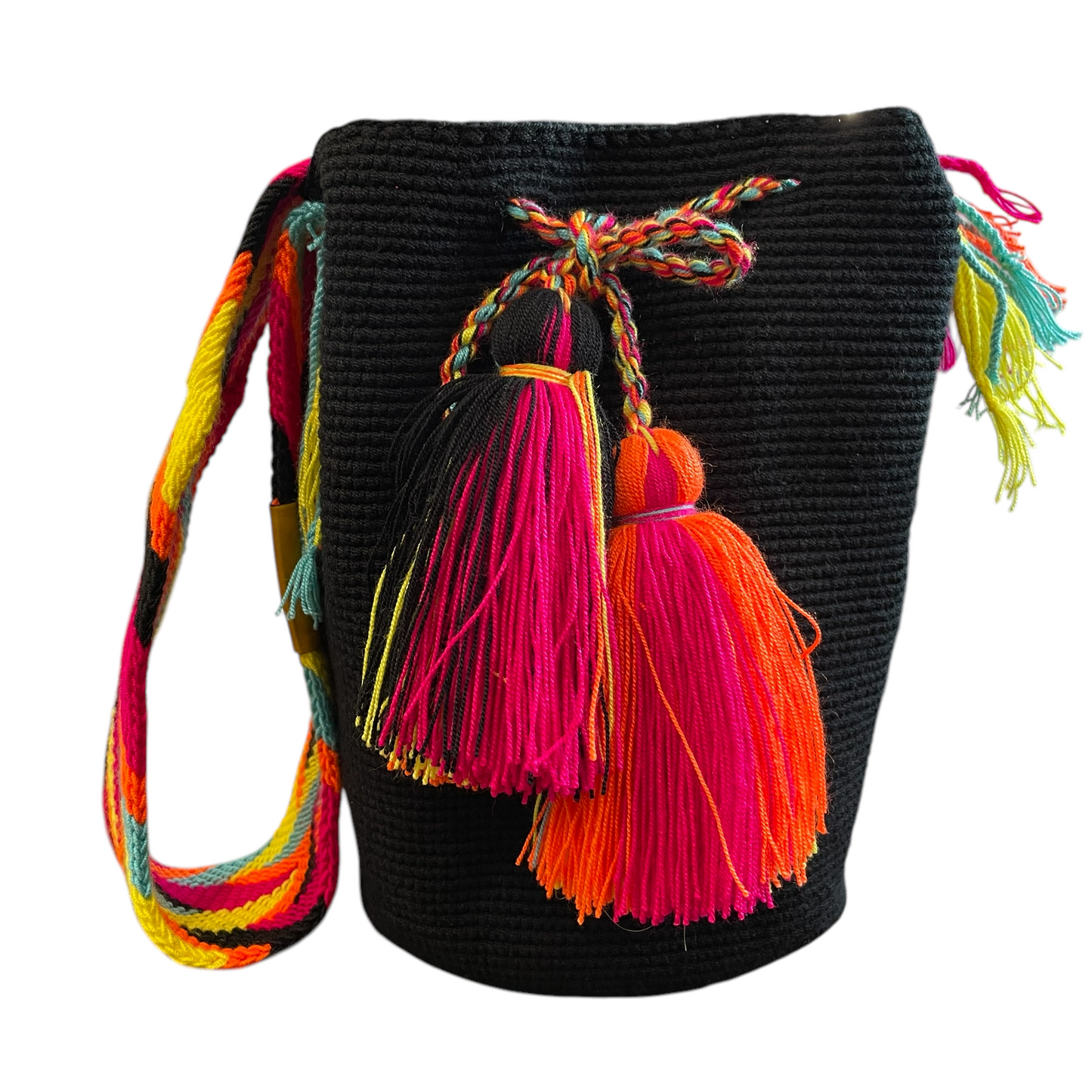 Mochila Wayuù Super Color Colombiana a Tracolla