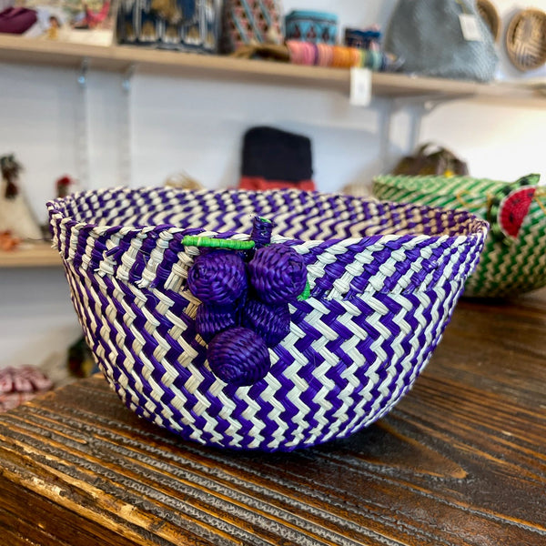 Cestini per la Tavola in Palma de Iraka, tessuti a mano, senza coloranti chimici.