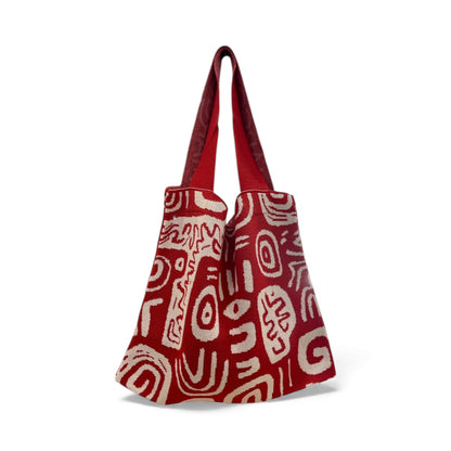 Shopper Margot borsa sostenibile riciclata design colombiano fatto a mano rosso