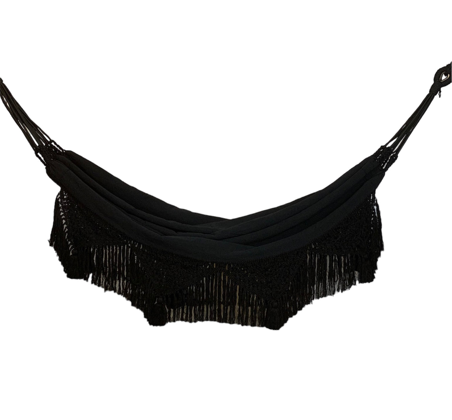 Amaca "Macramé", Nera, Misura 3,60 x 1,60 m