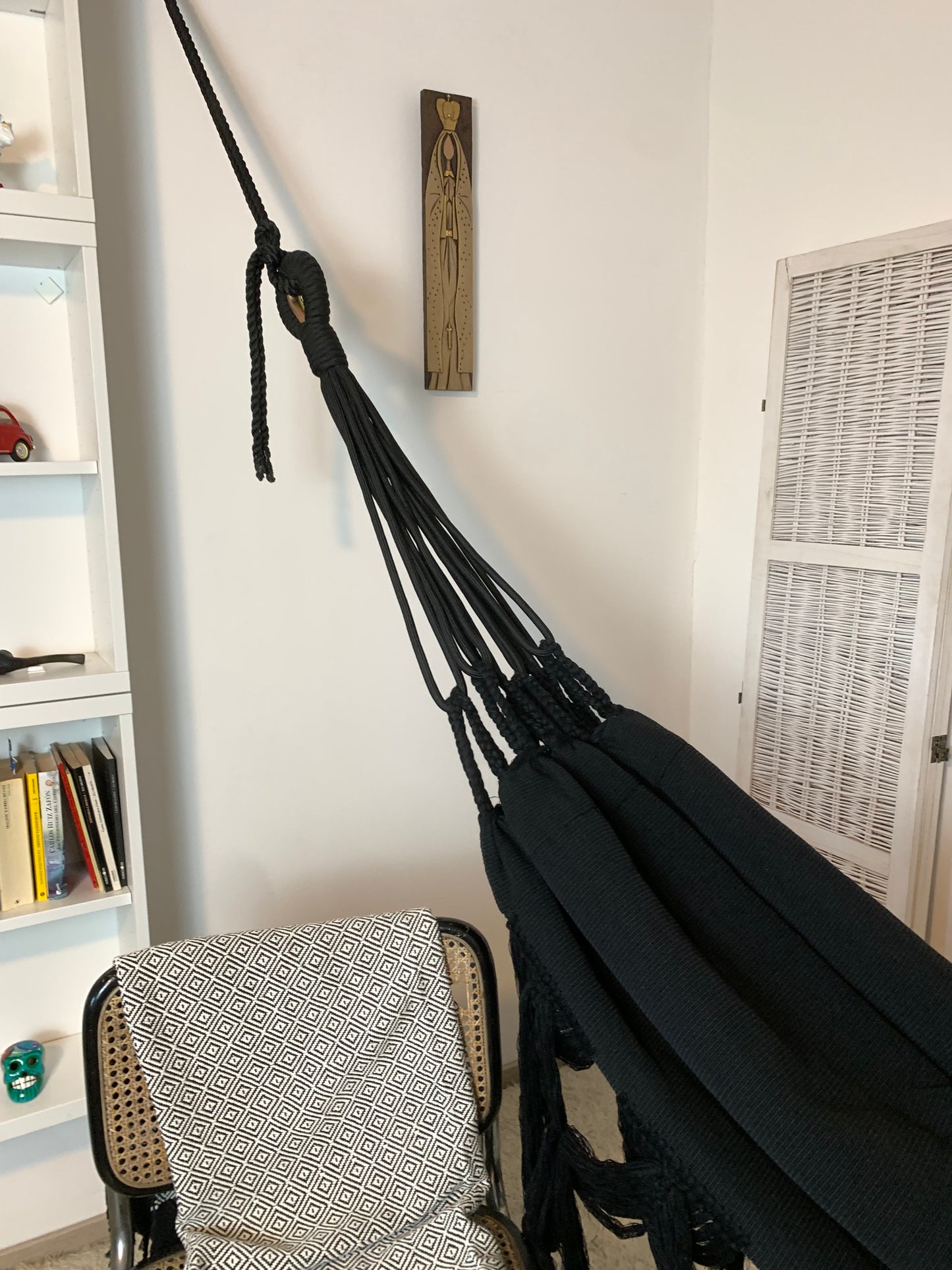 Amaca "Espina de Pescado", Nera, Misura 3,60 x 1,60